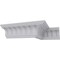 Ekena Millwork 3 1/2"H x 3 1/2"P x 4 3/4"F x 94 1/2"L, (1 5/8" Repeat), Cove Dentil Crown Moulding MLD04X04X04DE - alternate 8